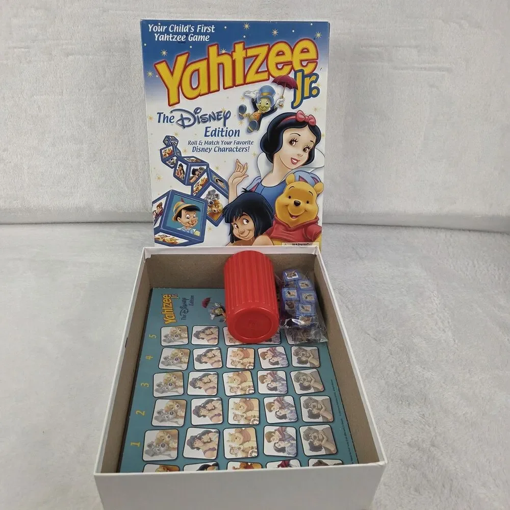 Vintage 2004 Yahtzee Jr Disney Edition Board Game Parker Brothers Complete‎